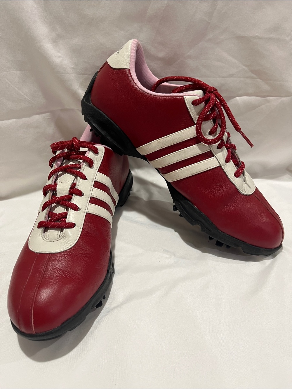 adidas Vintage Red and White Women's Golf Shoes